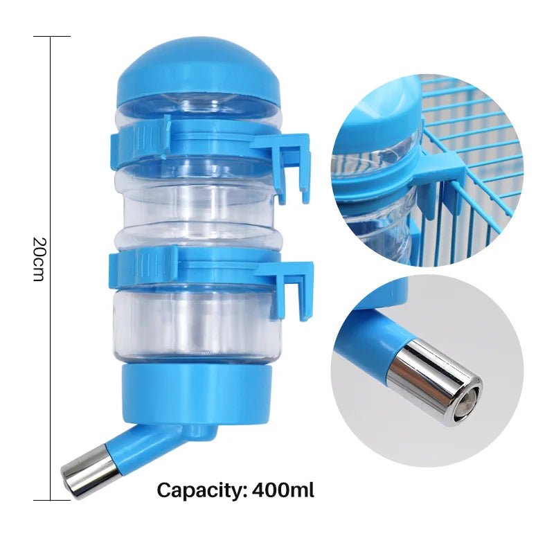 Jiec Automatic Pet Water Dispenser Hanging Bottle For Rabbits Hamsters