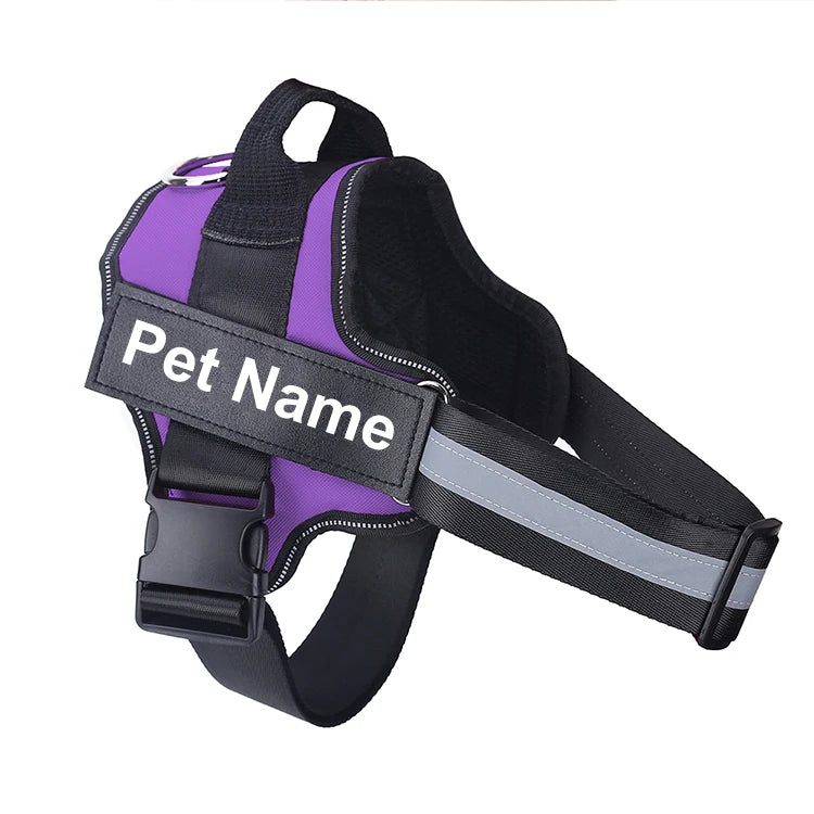 Bolux Adjustable No Pull Dog Harness Vest With Leash Set