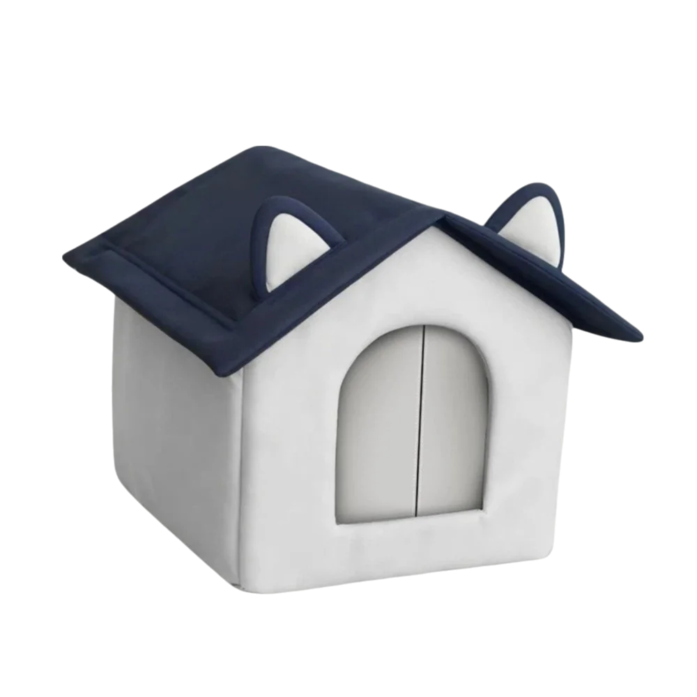 Insulated Waterproof Outdoor Cat Shelter With Enclosed Design