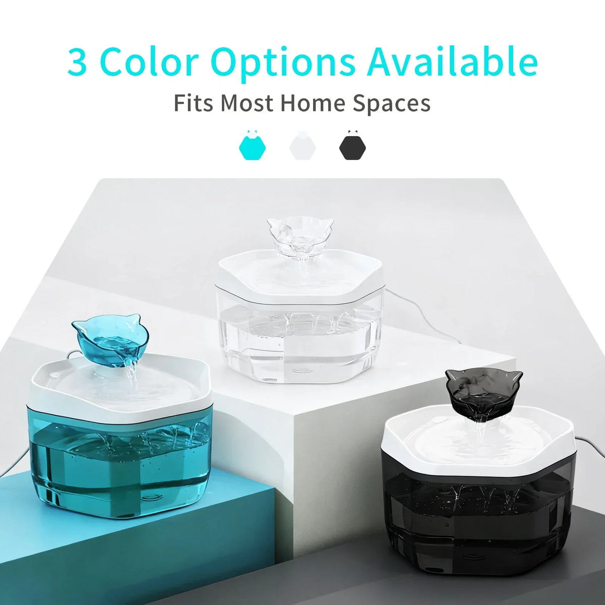 Pet Dance USB Charging Cat Water Dispenser Fountain