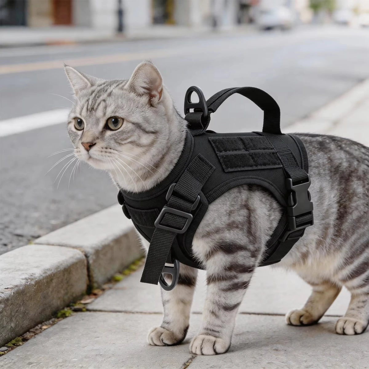 PetraVel Adjustable Escape Proof Cat Harness With Leash Set