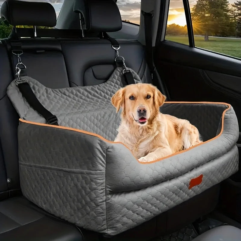 Memory Foam Dog Car Seat Booster Cushion With Thick Padding