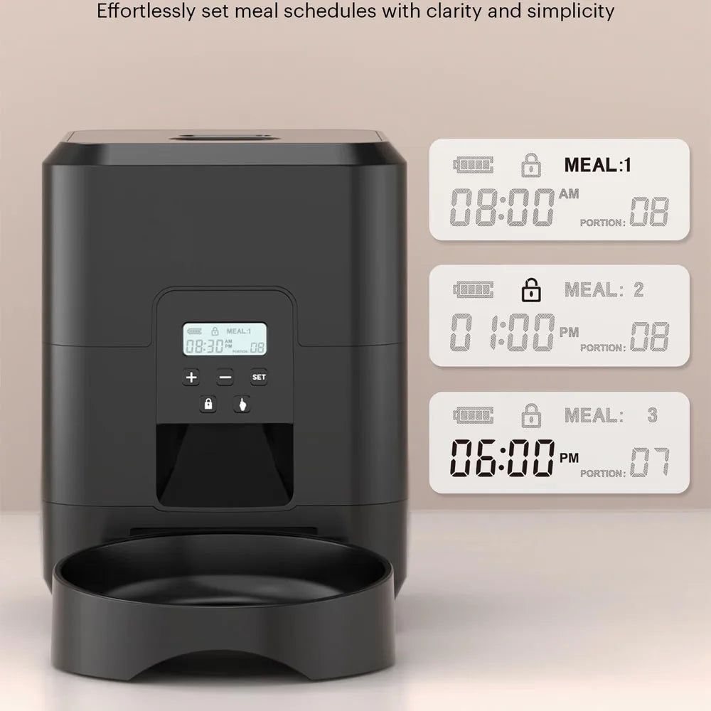 ZYfeeder Automatic Timed Pet Feeder With LCD Display For Cats
