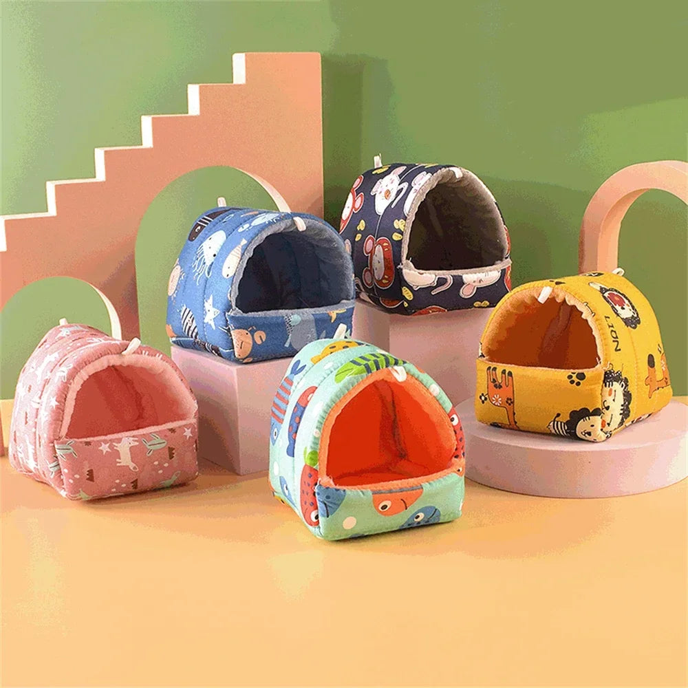 Soft Cotton Pet Sleeping House For Small Animals And Rabbits