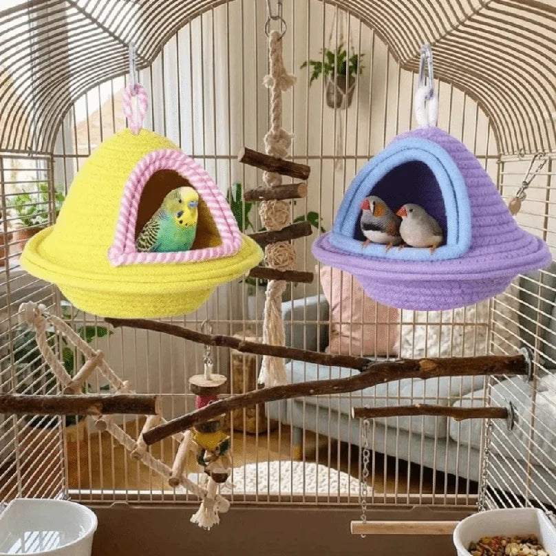 Thickened Handmade Cotton Bird Nest For Parrots Hanging Bed
