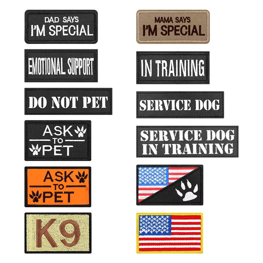 Custom Nylon Tactical Pet Identification Patches For Dogs