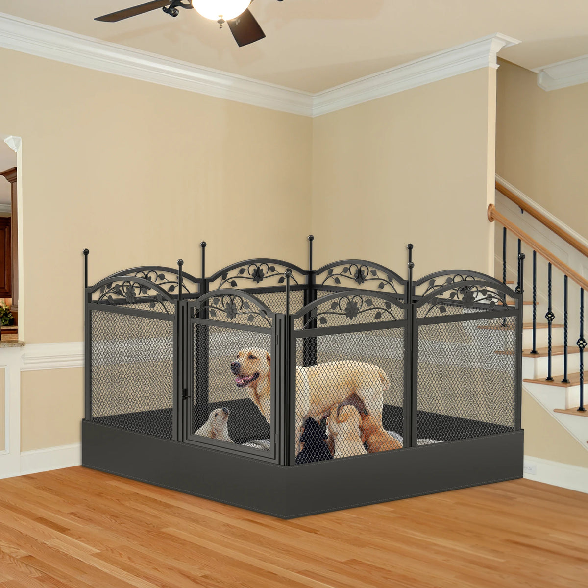 Bingopaw Heavy Duty Metal Indoor Outdoor Dog Playpen