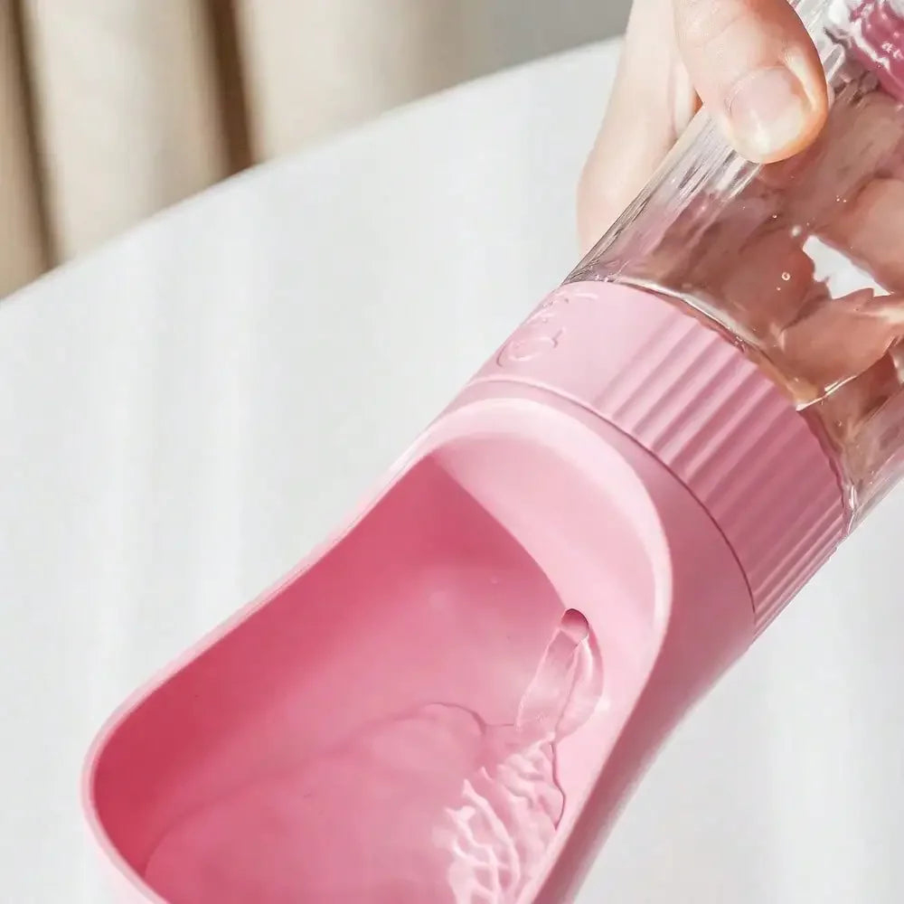 Portable 2 In 1 Dog Water Bottle With Food Container