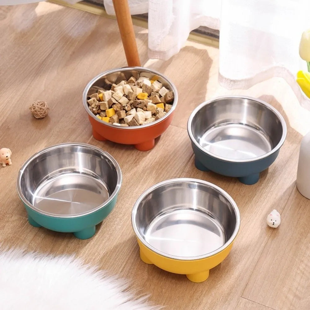 Durable Anti Spill Stainless Steel Cat Feeding Bowl