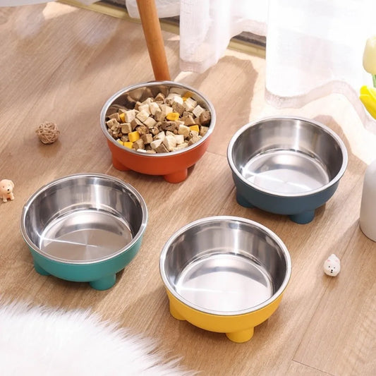 Durable Anti Spill Stainless Steel Cat Feeding Bowl