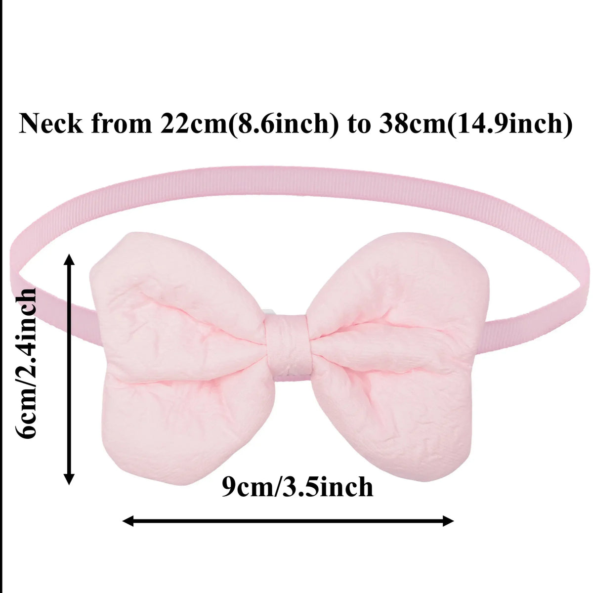 Quilted Leather Pet Bow Tie Set For Dogs And Cats