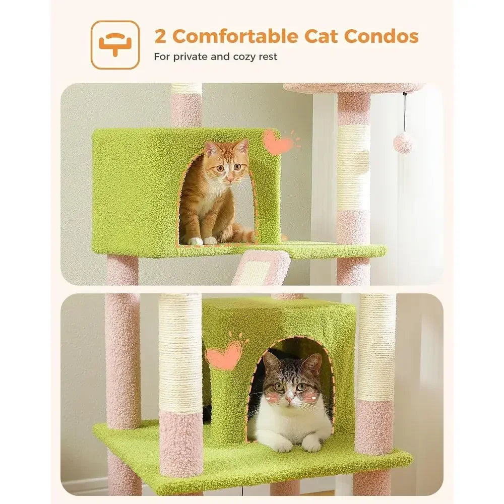 Premium Cat Climbing Tower With Scratching Posts And Hammock