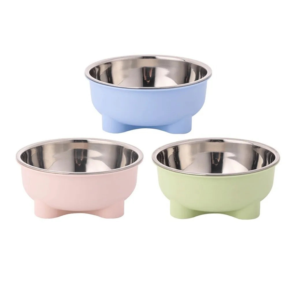 Durable Anti Spill Stainless Steel Cat Feeding Bowl