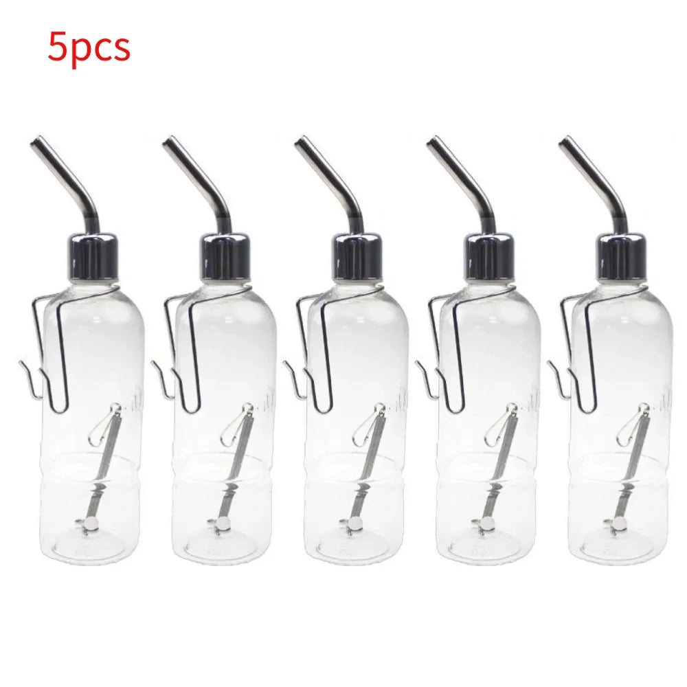 Stainless Steel No Drip Hanging Water Bottle For Small Pets