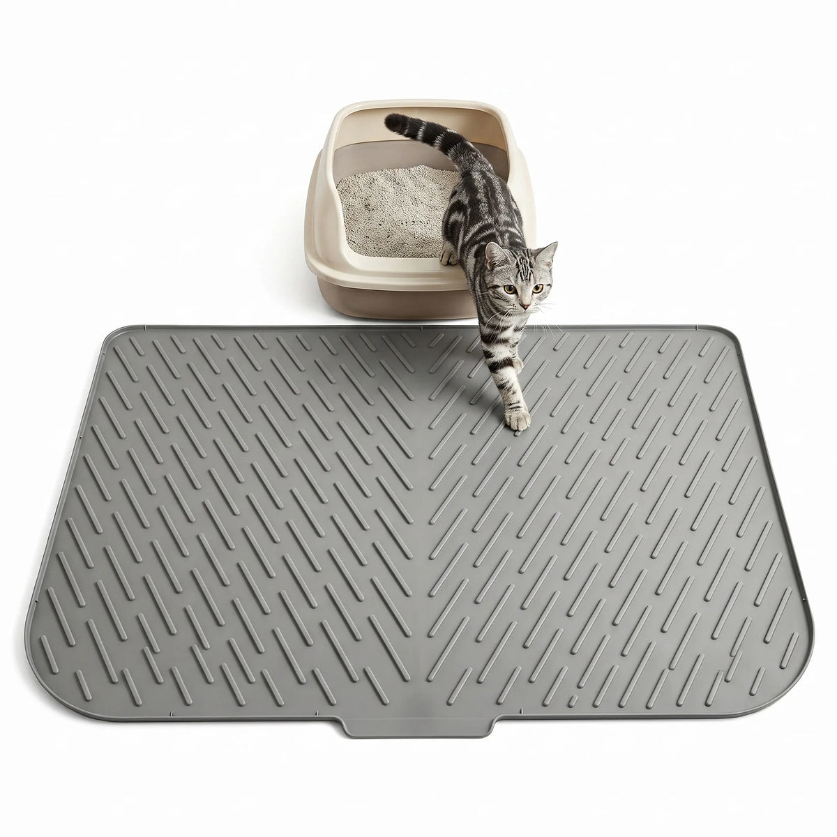 Premium Silicone Cat Litter Mat Waterproof Non Slip Durable