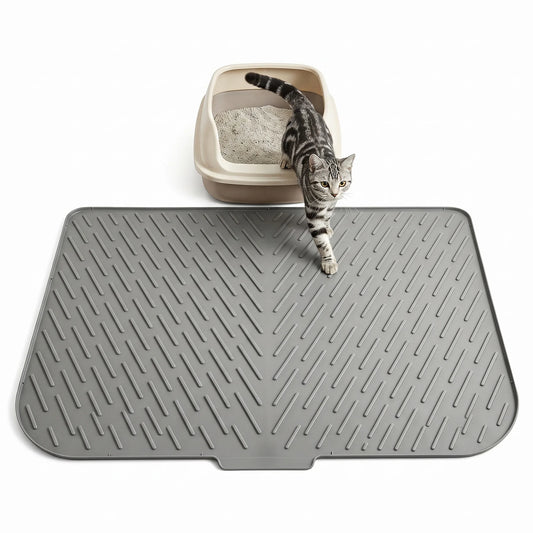 Premium Silicone Cat Litter Mat Waterproof Non Slip Durable