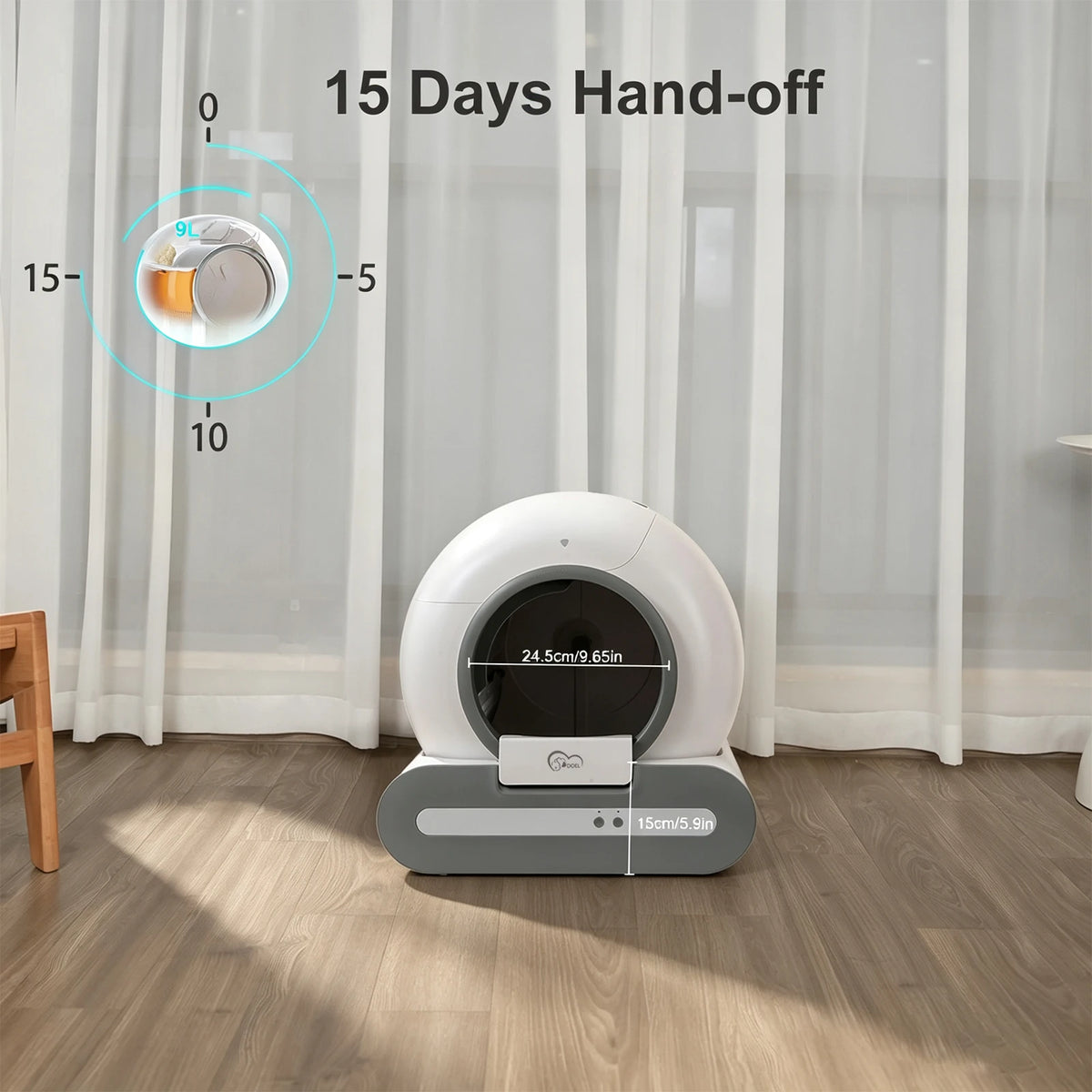 DOEL Automatic Self Cleaning Cat Litter Box With App Control