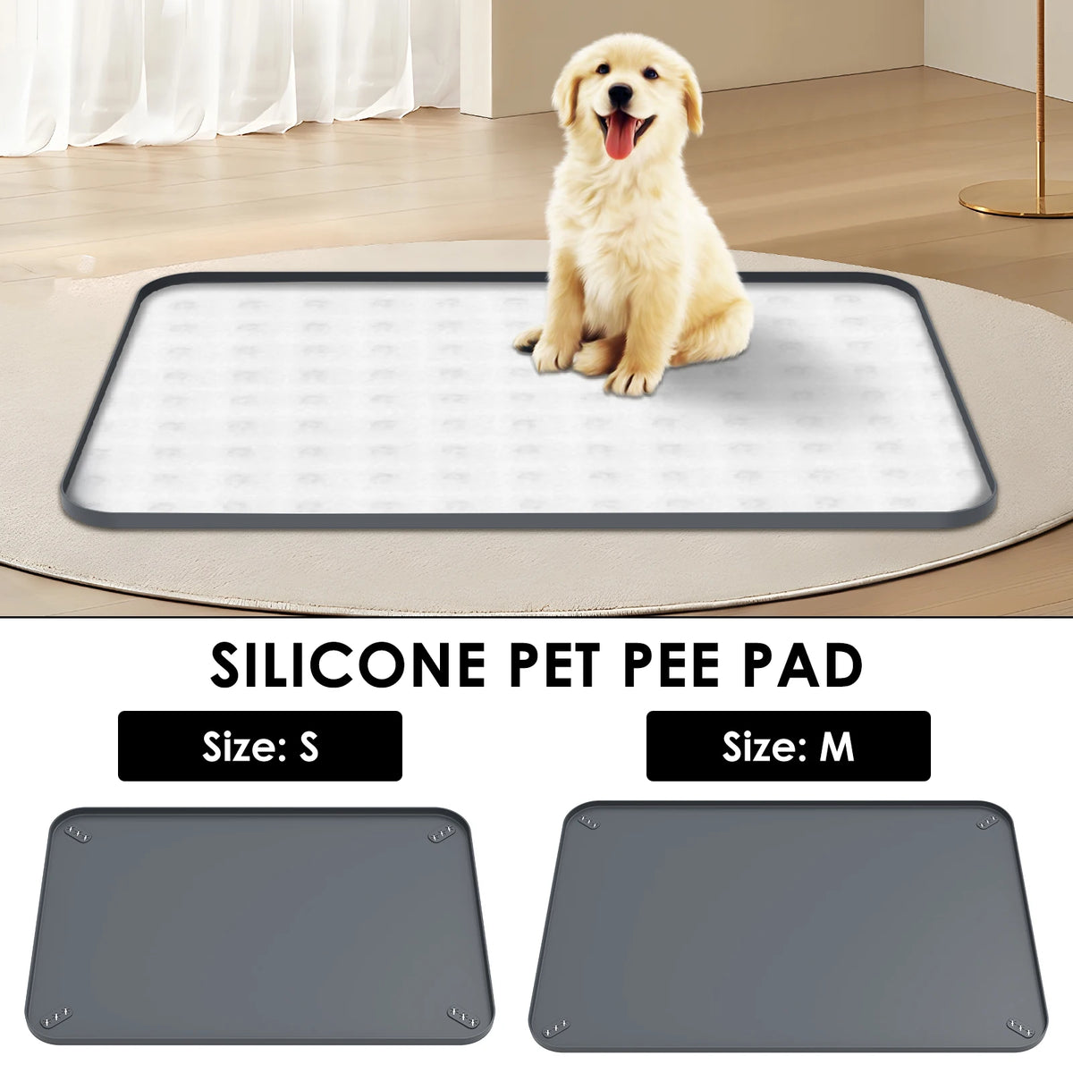 Silicone Foldable Dog Pee Pad Holder For Puppy Potty Training