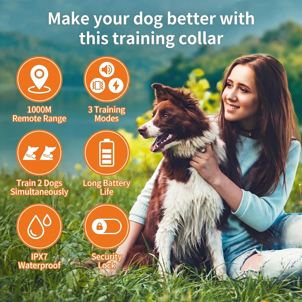 PaiPaitek AI Dog Training Collar With Long Range Waterproof
