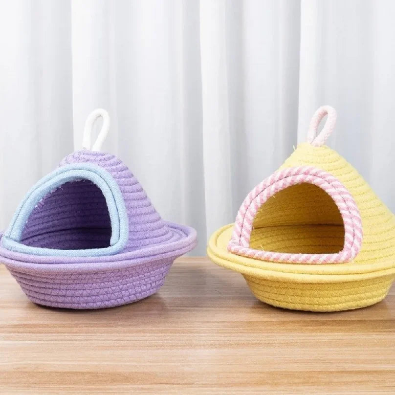 Thickened Handmade Cotton Bird Nest For Parrots Hanging Bed