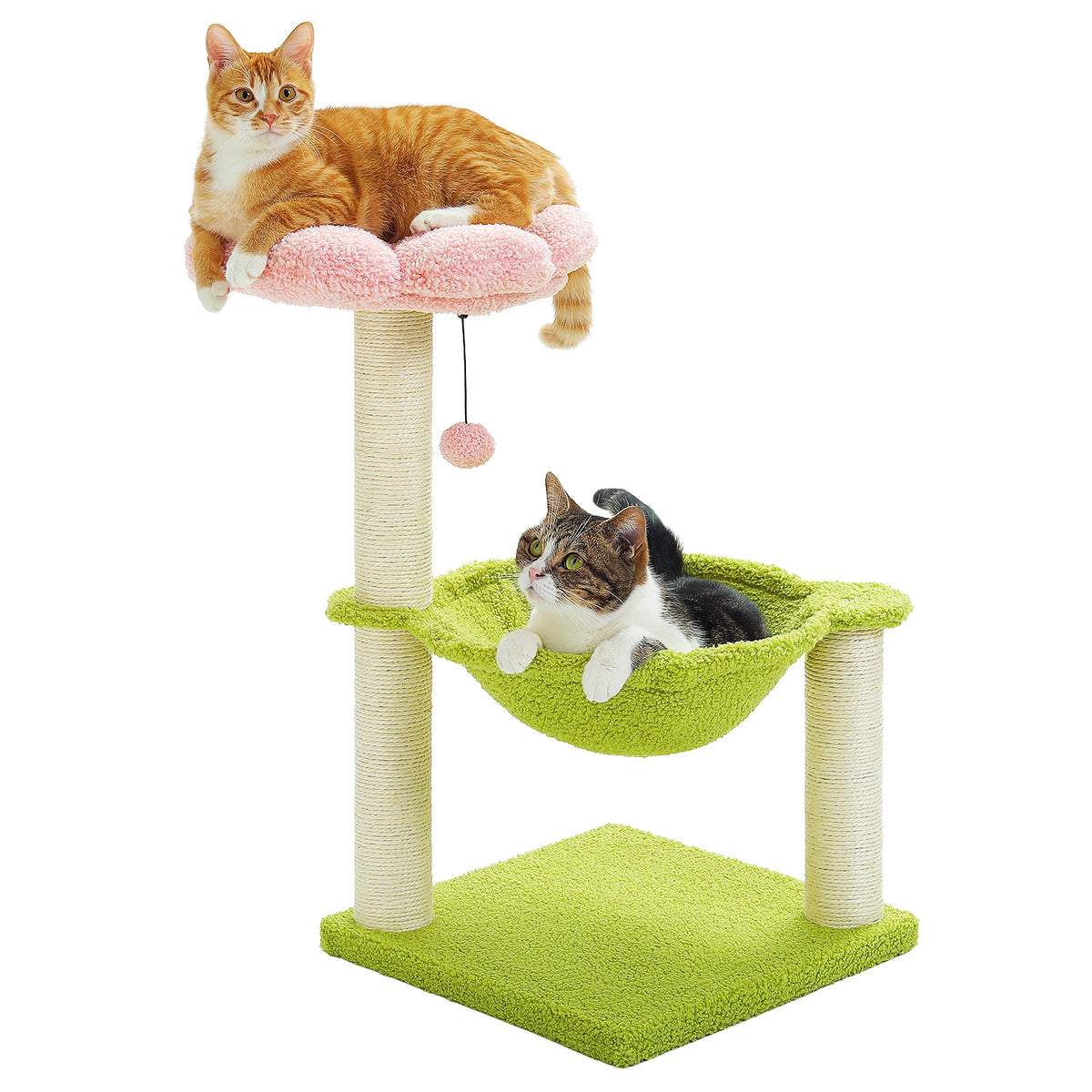 PAWZ Road Flower Cat Scratcher With Sisal Rope And Hammock