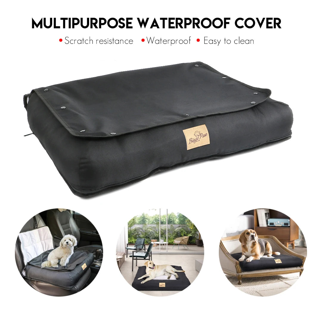 Bingopaw Car Seat Bed Waterproof Dog Cushion With Safety Belt