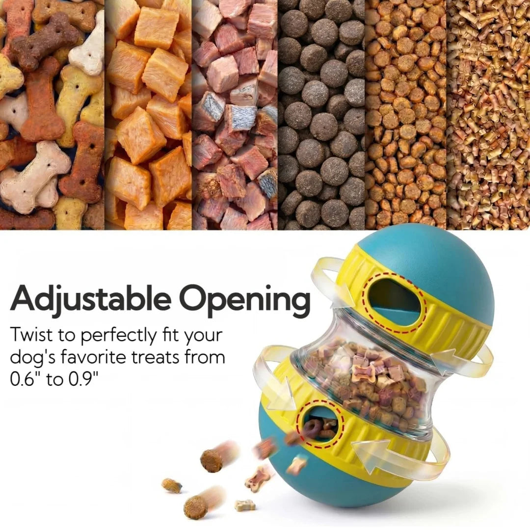 Interactive Dog Slow Feeder Puzzle Treat Dispensing Ball