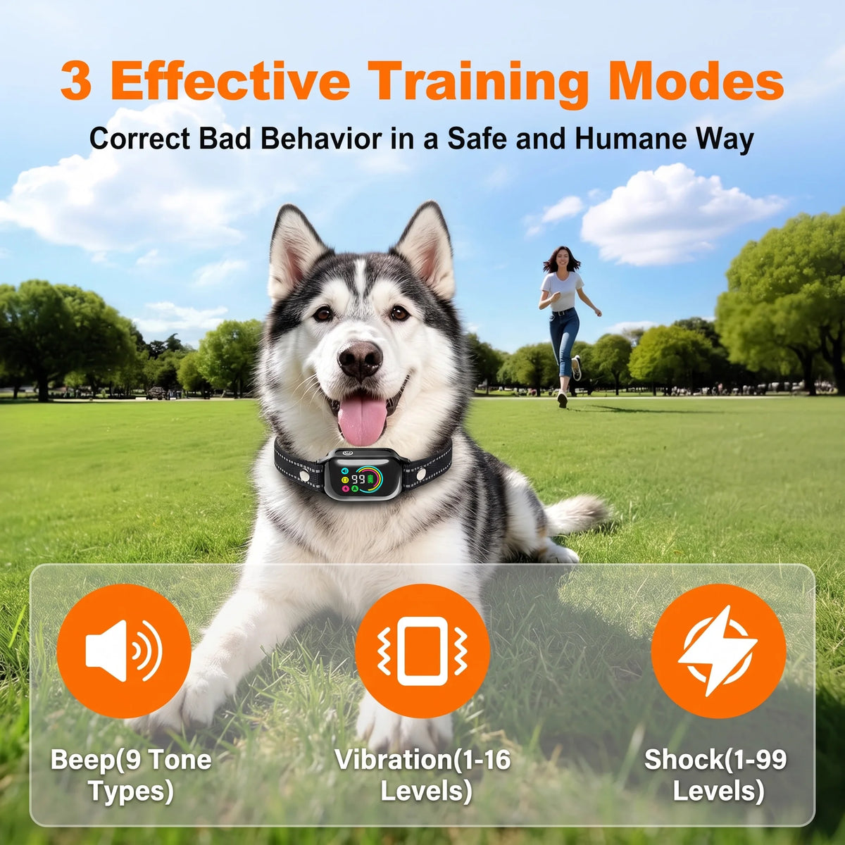 PaiPaitek AI Dog Training Collar With Long Range Waterproof
