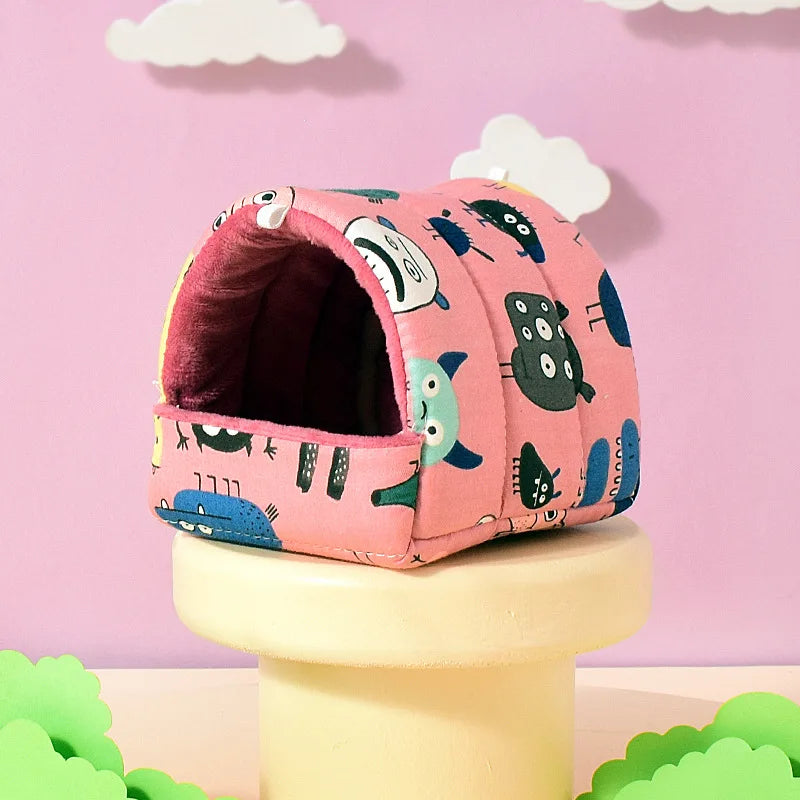 Soft Cotton Pet Sleeping House For Small Animals And Rabbits