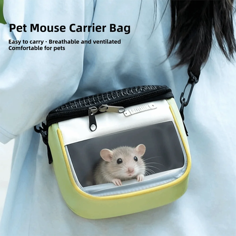 Ventilated Mesh Pet Carrier Bag For Small Pets And Hamsters
