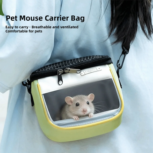 Ventilated Mesh Pet Carrier Bag For Small Pets And Hamsters