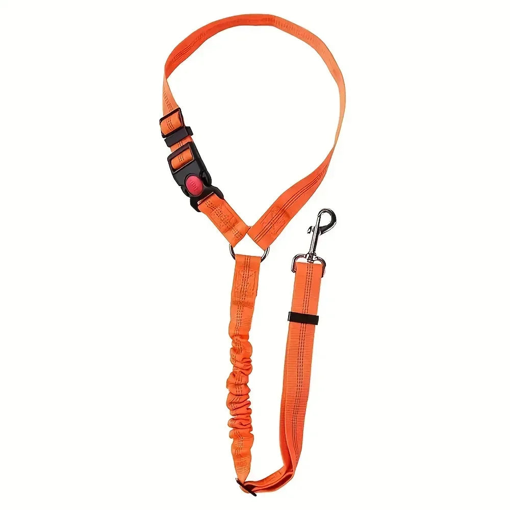 Dual Purpose Dog Harness Leash With Car Seat Belt Safety Clip
