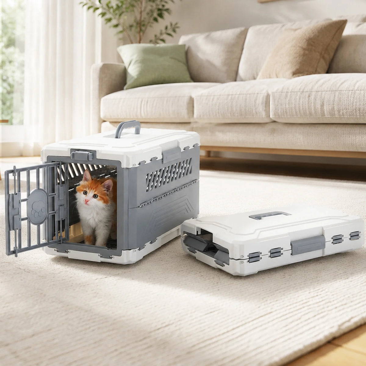 PAWZ Road Foldable Pet Carrier For Cats And Dogs Travel