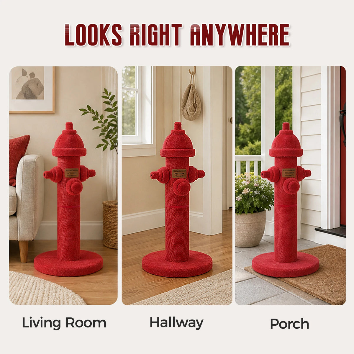 PAWZ Road Tall Sisal Cat Scratching Post For Indoor Cats