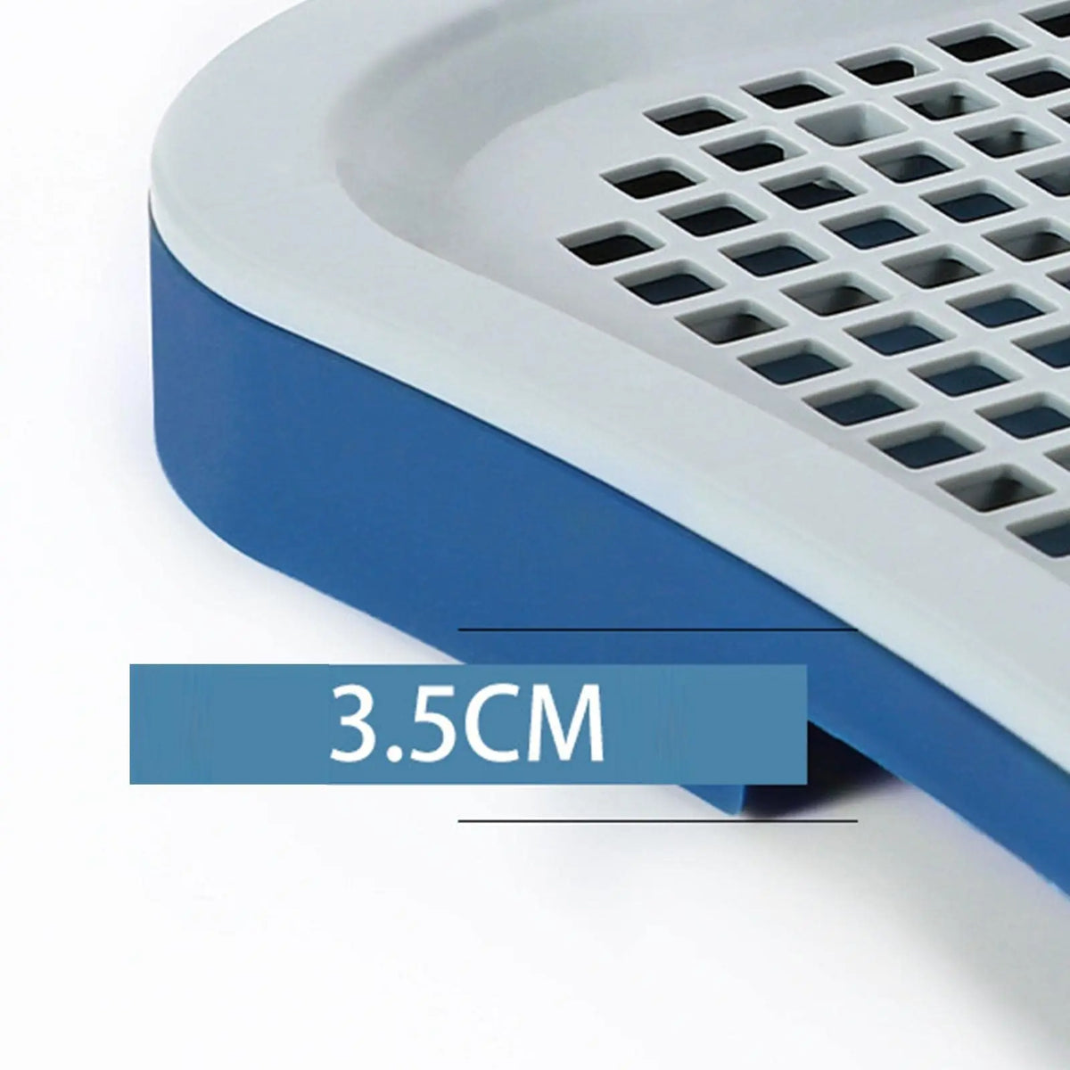 Adjustable Plastic Indoor Dog Potty Tray With Removable Mesh Pad