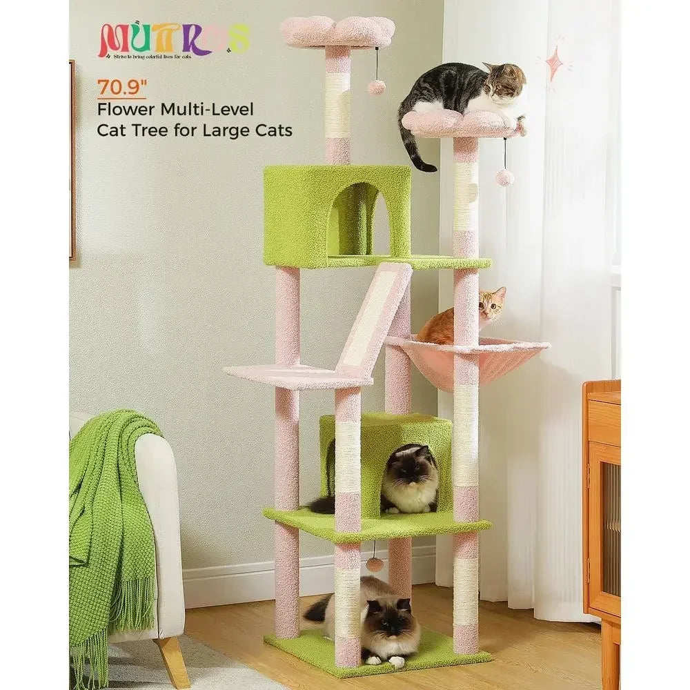 Premium Cat Climbing Tower With Scratching Posts And Hammock