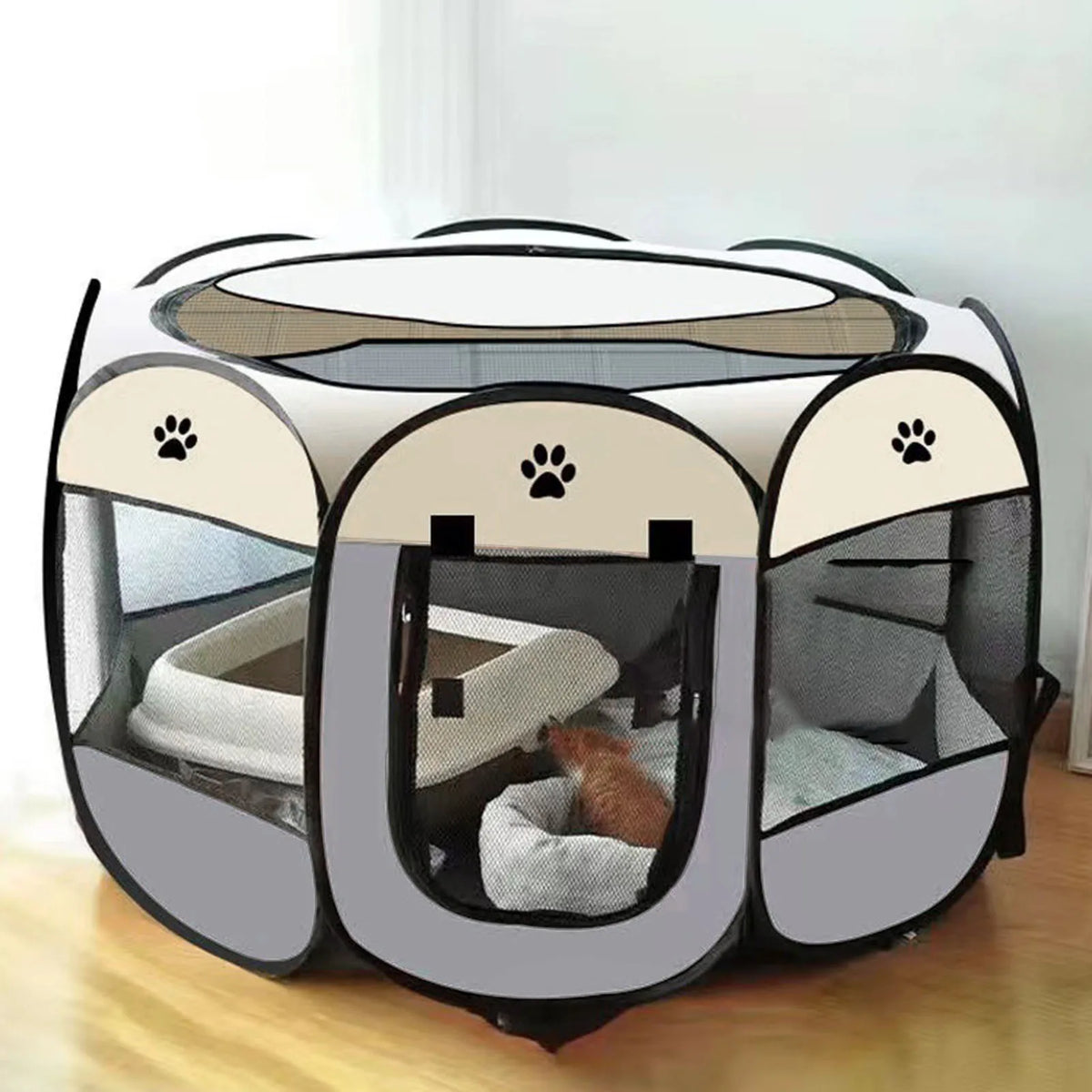 Foldable Soft Kennel For Cats And Dogs Travel Carrier