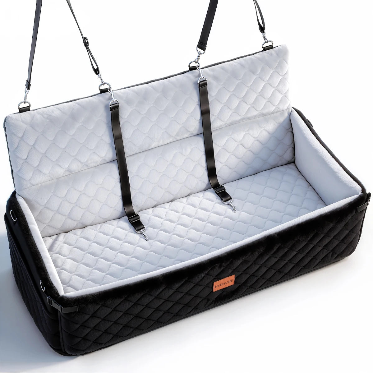 Multipurpose Nylon Dog Car Seat With Thick Cushion And Leashes