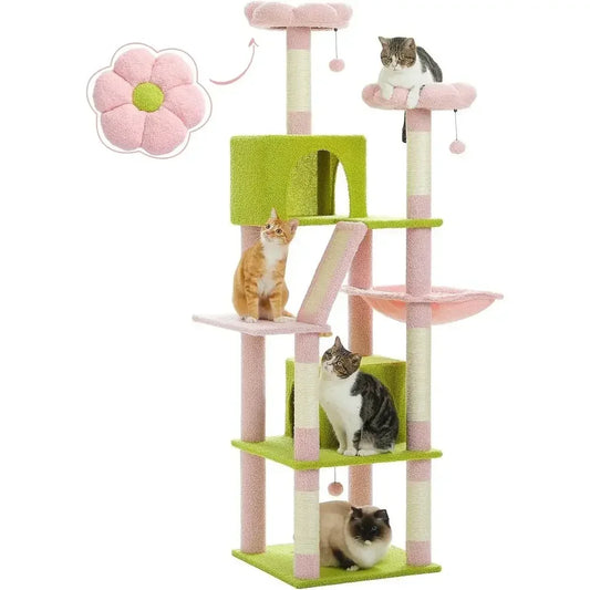 Premium Cat Climbing Tower With Scratching Posts And Hammock