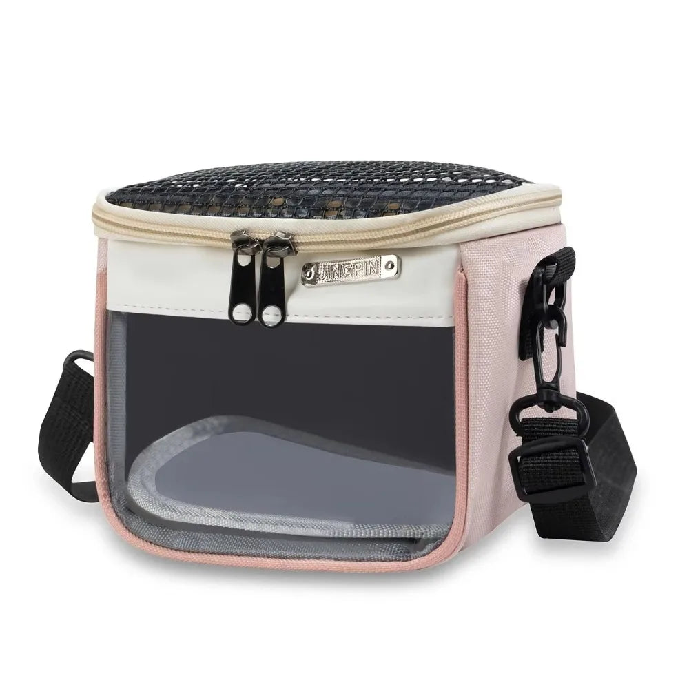 Ventilated Mesh Pet Carrier Bag For Small Pets And Hamsters