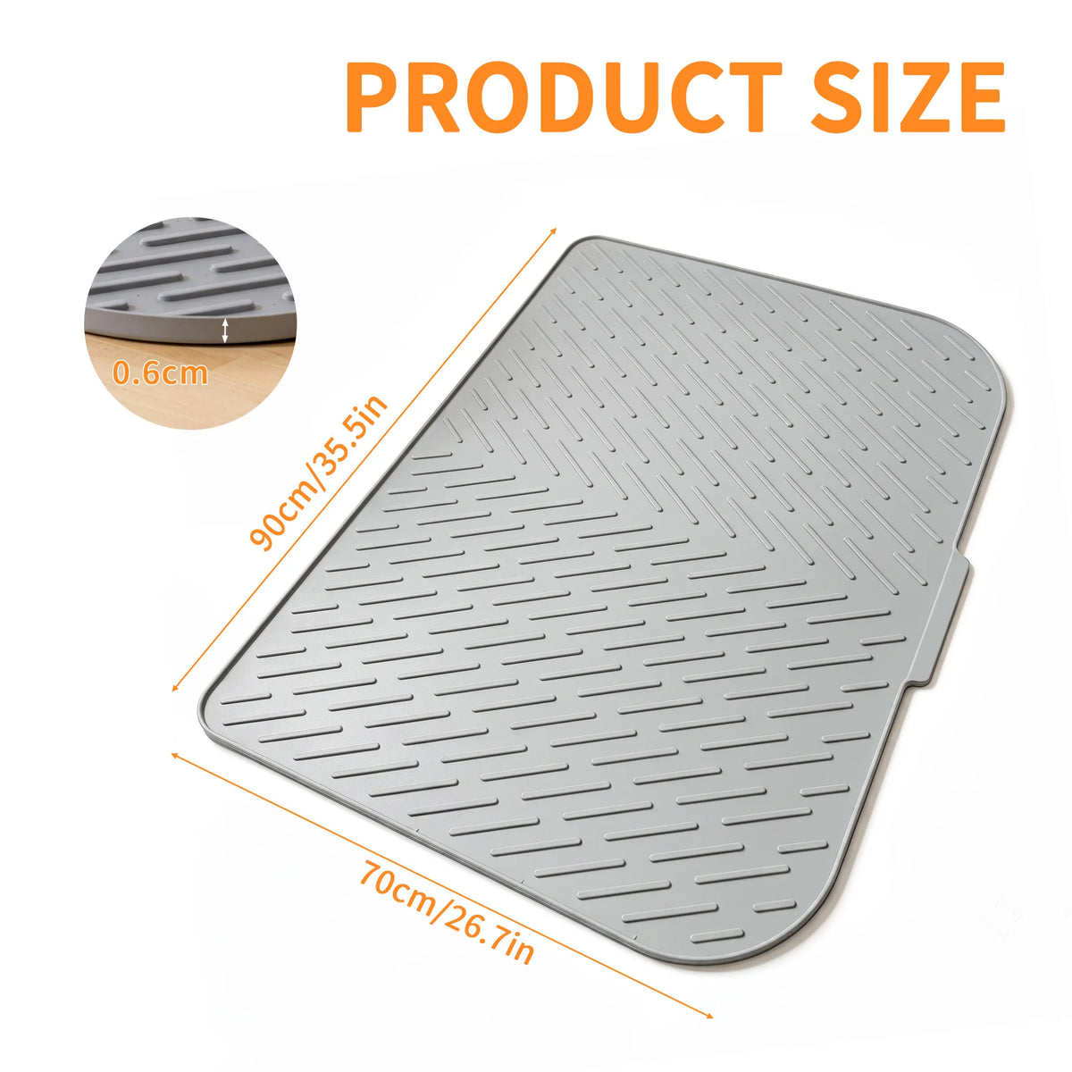 Premium Silicone Cat Litter Mat Waterproof Non Slip Durable