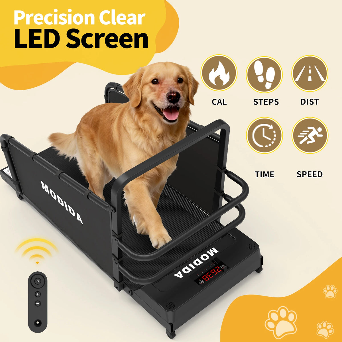 Modida Dog Treadmill Adjustable Speed With Led Display