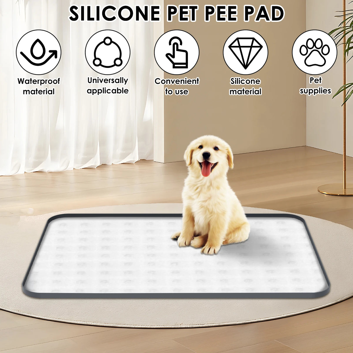 Silicone Foldable Dog Pee Pad Holder For Puppy Potty Training