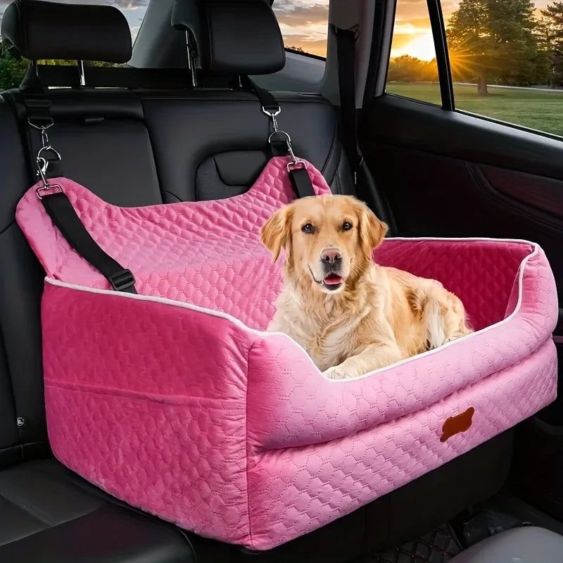 Memory Foam Dog Car Seat Booster Cushion With Thick Padding