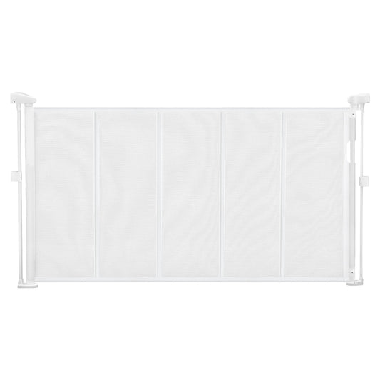 SucceBuy Retractable Baby Gate Pets Indoor Stair Safety Barrier