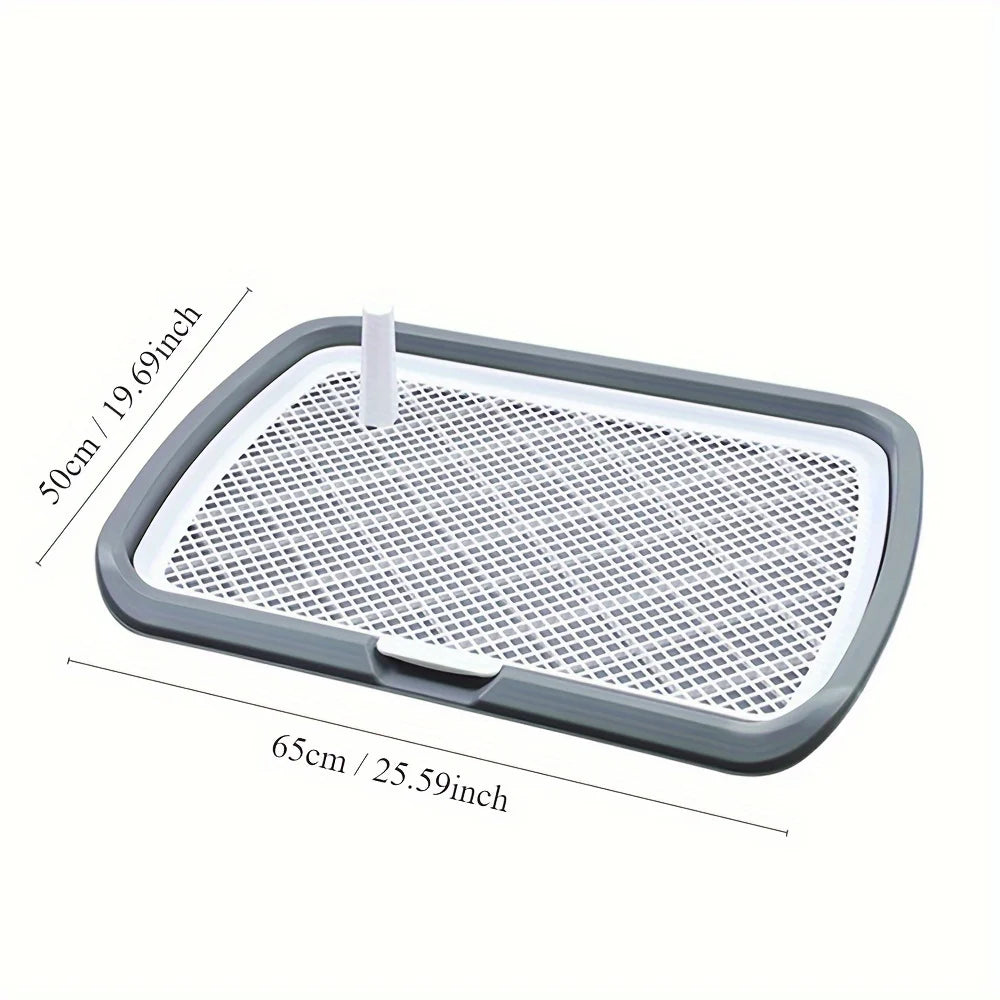 Reusable Dog Indoor Potty Tray With Removable Plastic Grid