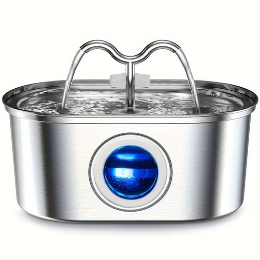 Continuous Circulating Stainless Steel Automatic Cat Water Fountain