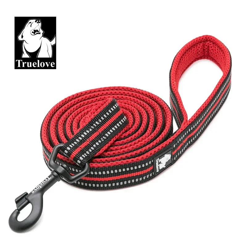 Truelove Reflective Padded Nylon Pet Dog Leash With Quick Release