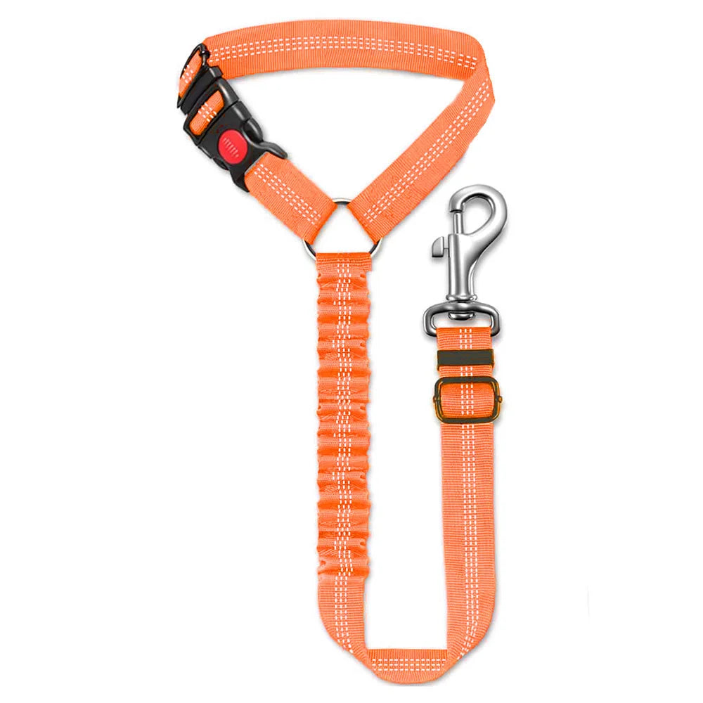 Adjustable Reflective Nylon Pet Car Safety Seat Belt And Leash