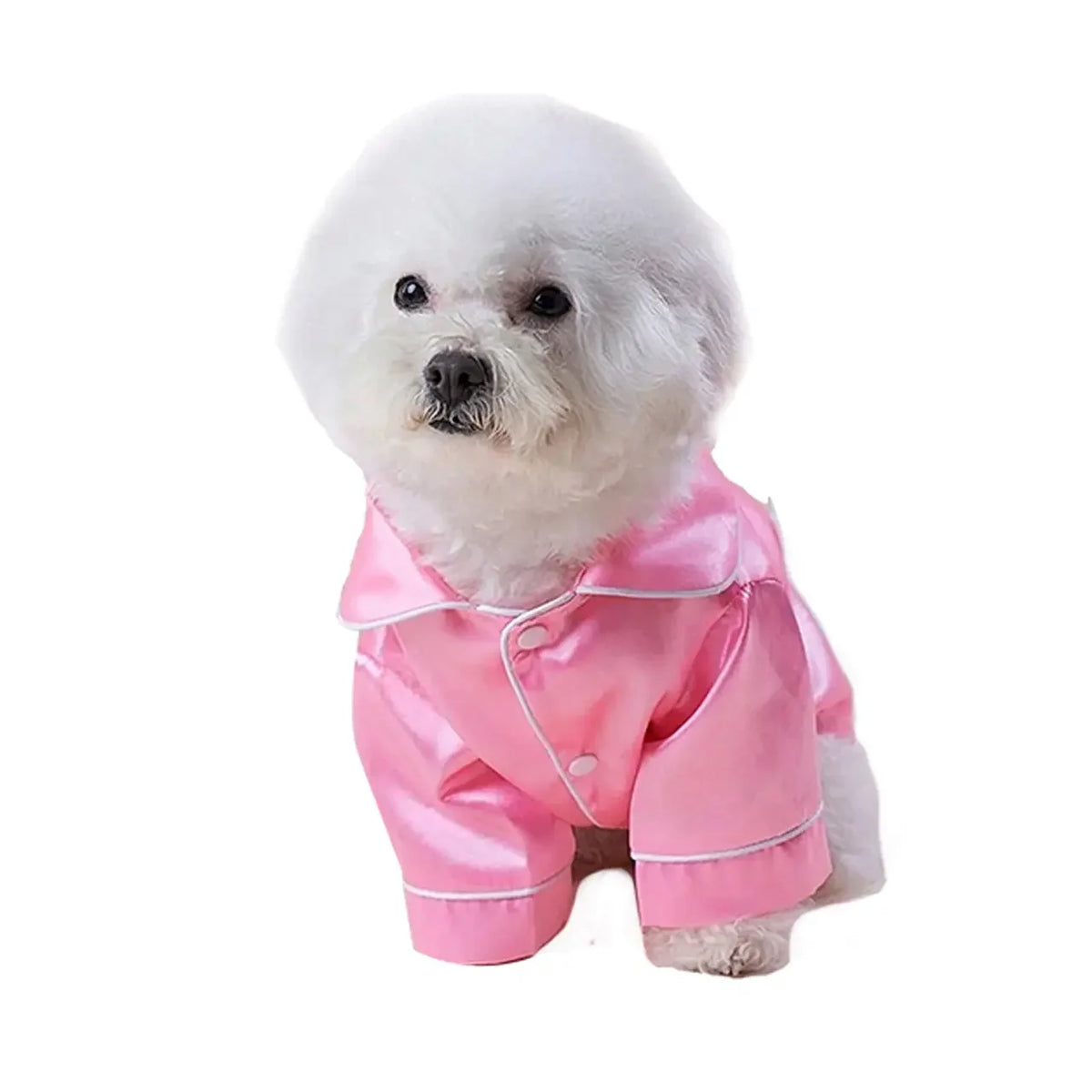 Silk Two Legged Button Closure Pajamas For Small Pets